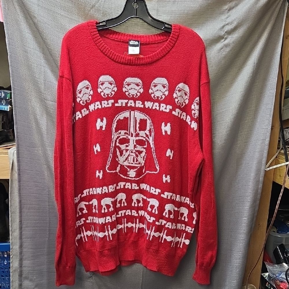Star Wars Darth Vader Adult Red‎ Sweater. Unisex size XXL